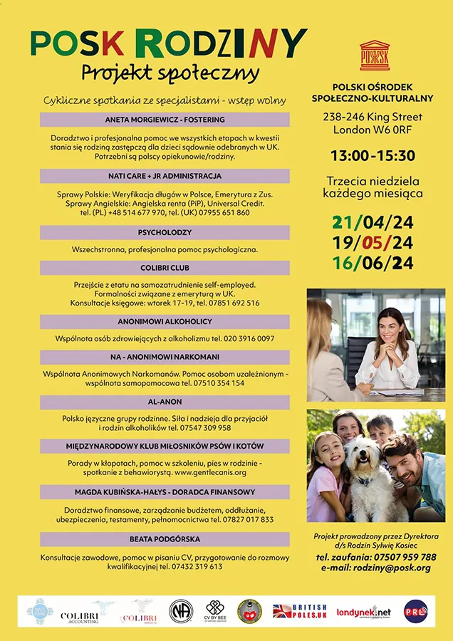 Posk Rodziny Nati Care polacy w UK